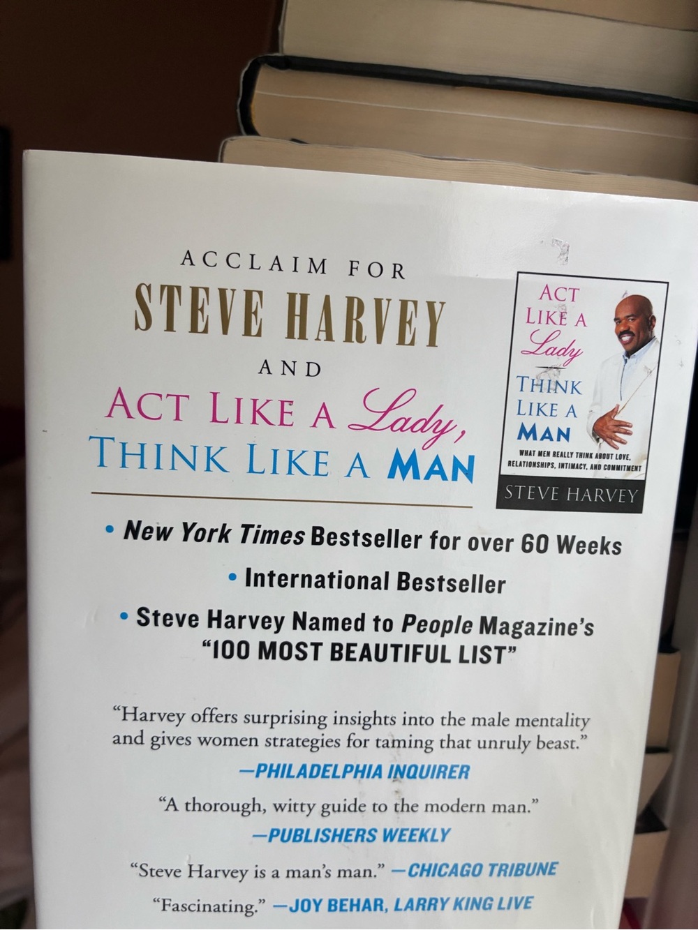 Steve Harvey "Straight Talk, No Chaser" — Hardcover Book. - Picture 4 of 4